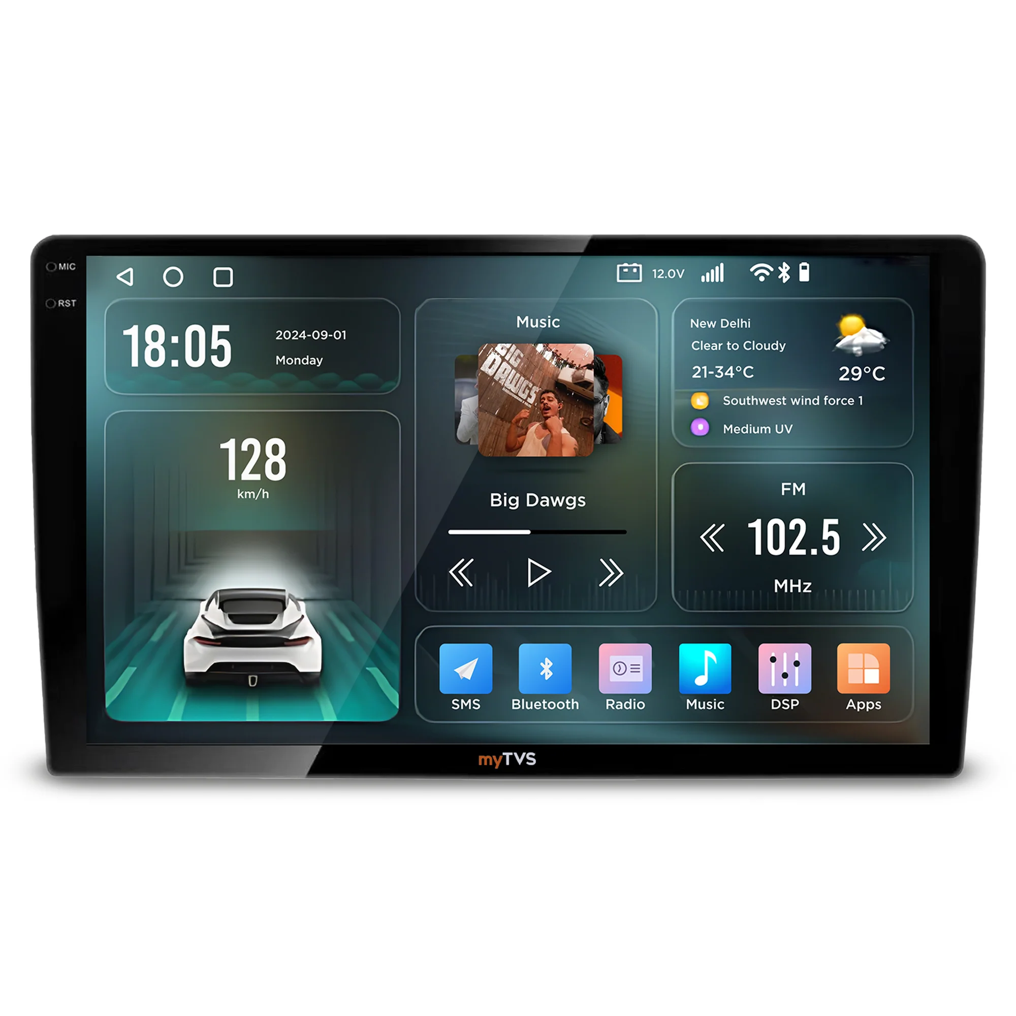 AP-92-6GB/128GB Inch Android Player (22.86 cm screen) WITH 360D CAMERA - octa core Processor - DDR RAM