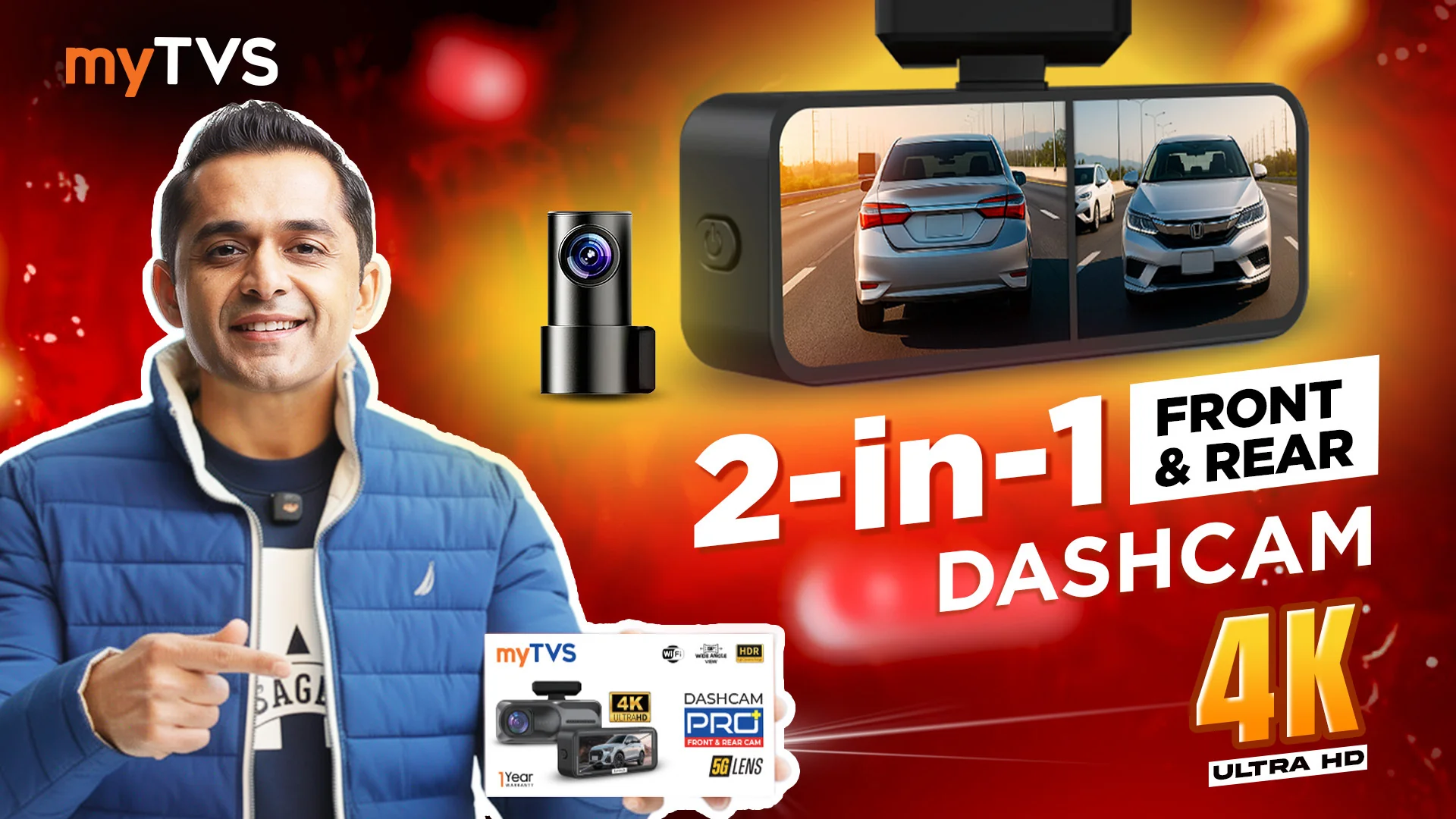 Dashcam with glass cleaner - Image 4