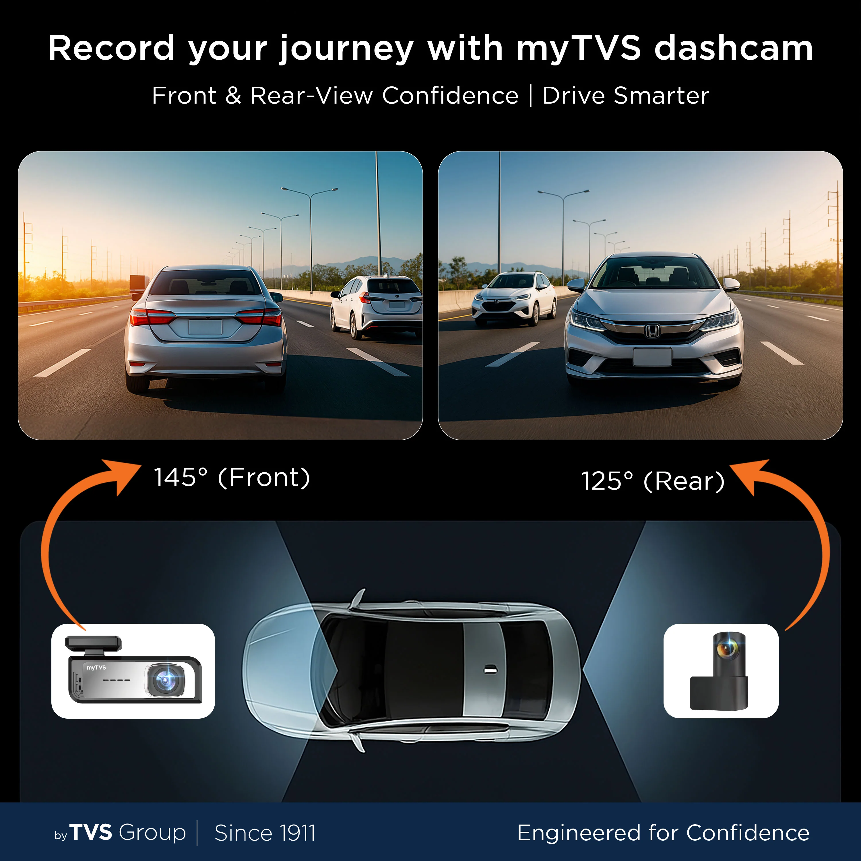 DVR-02 Dash Cam Ultra Front & Rear DVR with Wi-Fi - Image 6