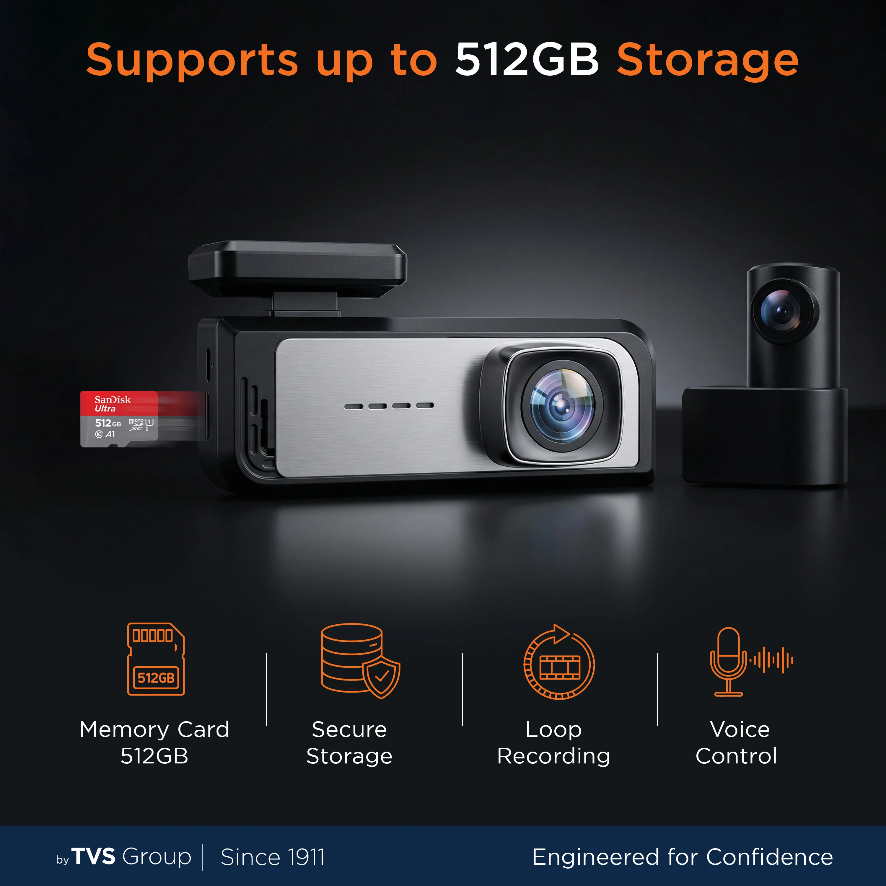 DVR-02 Dash Cam Ultra Front & Rear DVR with Wi-Fi - Image 8