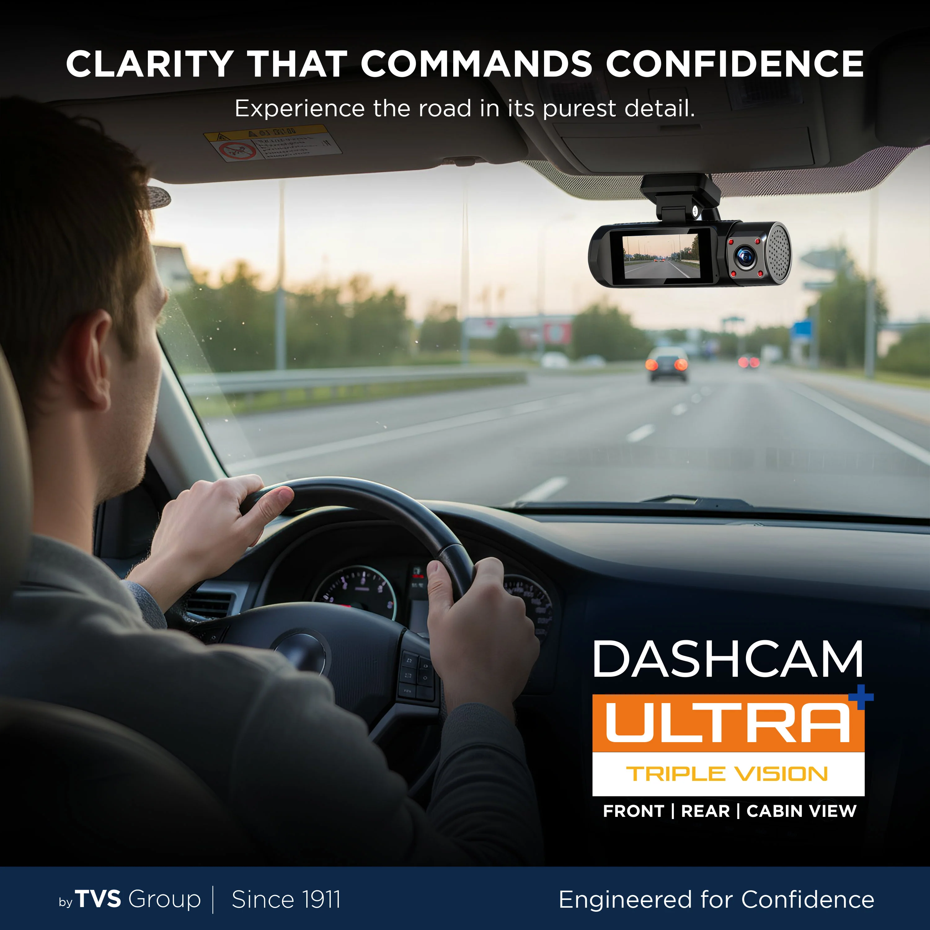 DVR-05 Dashcam Ultra Plus Triple Vision - Front, Rear & Inside with Wi-Fi - Image 4