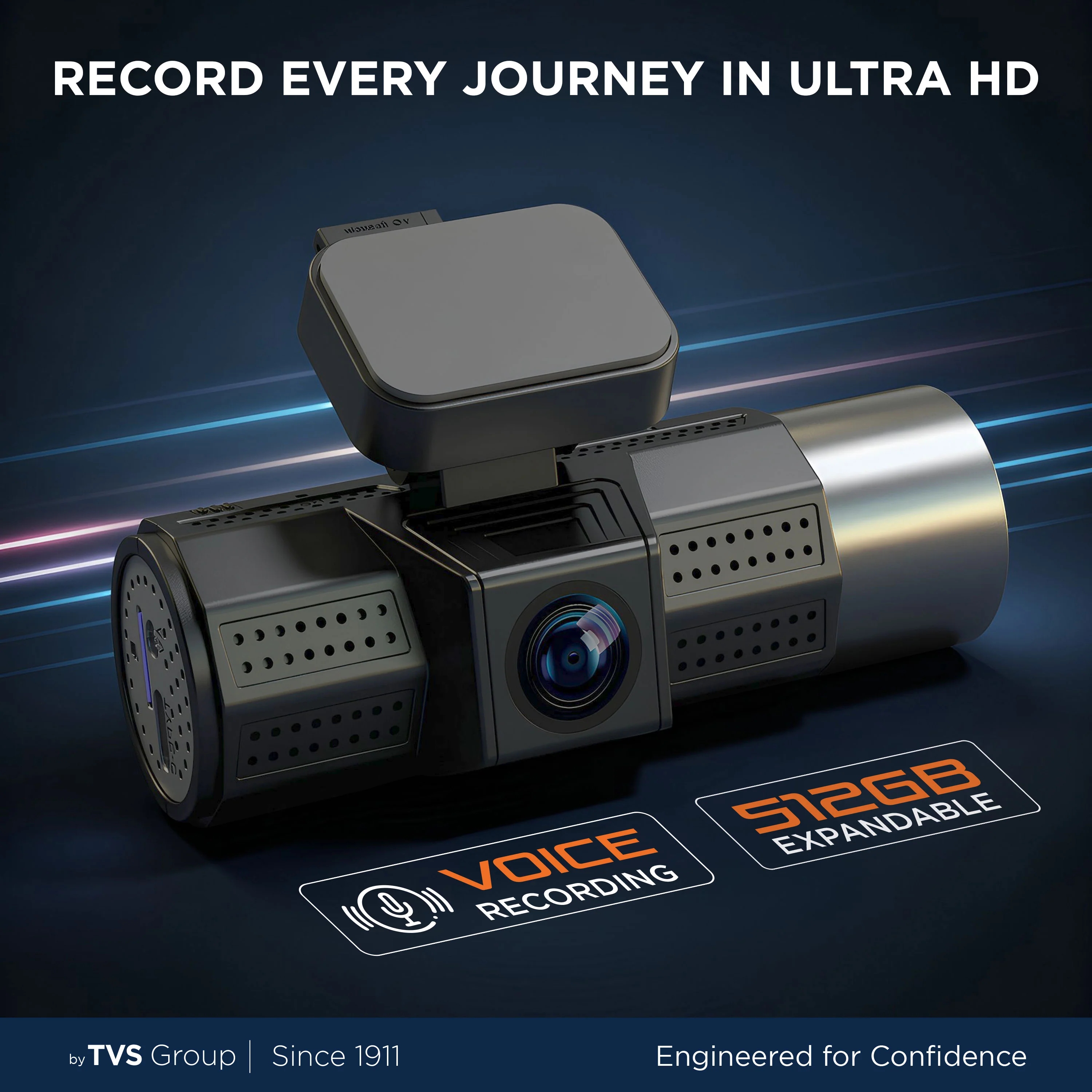 DVR-05 Dashcam Ultra Plus Triple Vision - Front, Rear & Inside with Wi-Fi - Image 5