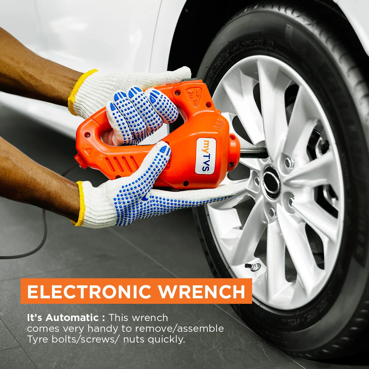 myTVS EK-1 Emergency Kit - Electric Jack with Inflator & Wrench - Image 5