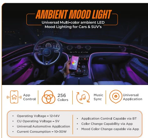 myTVS Car Ambient Light T10 - Image 2