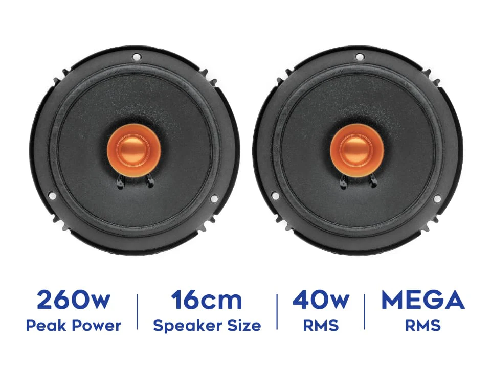 myTVS CSDC61 6inch Dual Cone Car Speaker - Image 2