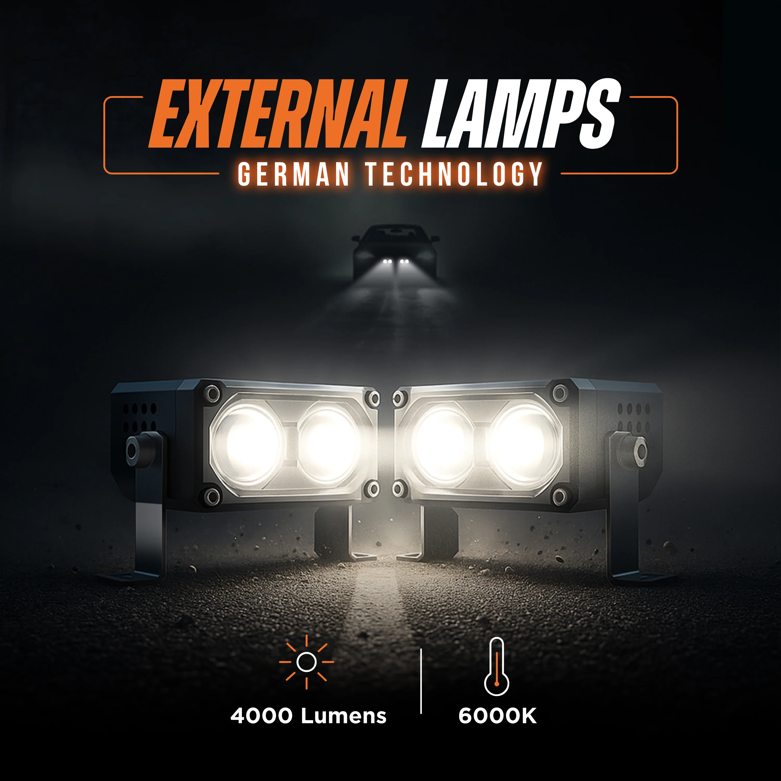 myTVS GL-2L 40W Multi-Functional LED External Lamp Long-Range, Durable Vehicle Light - Image 2