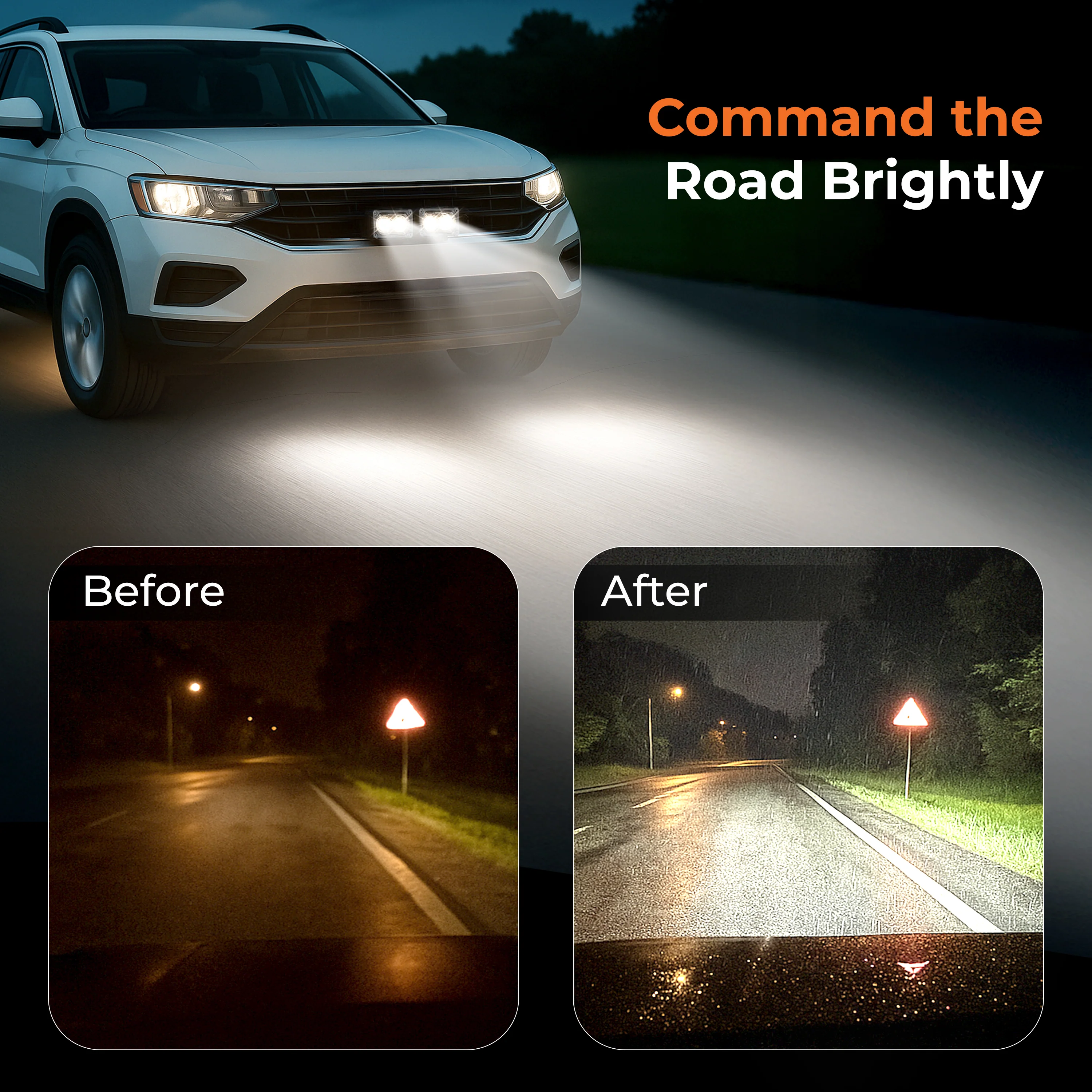 myTVS GL-2L 40W Multi-Functional LED External Lamp Long-Range, Durable Vehicle Light - Image 5