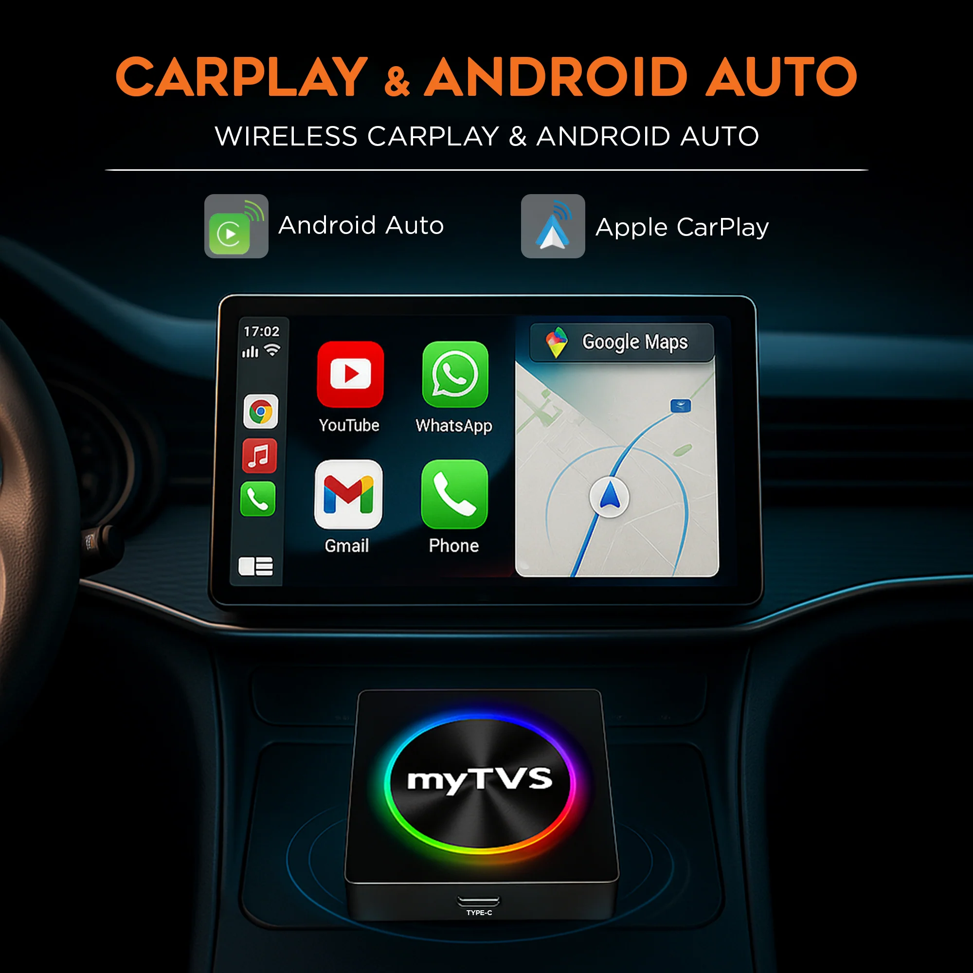 myTVS Smart Box 4GB / 64GB - Wireless CarPlay & Android Auto - Image 5
