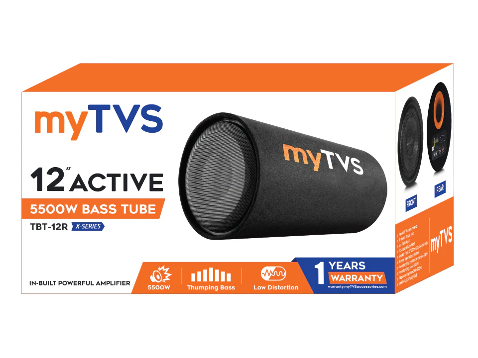 MyTVS TBT-12R X-Series 12 Inches Round Shape Active BassTube with in Built Amplifier - Image 5