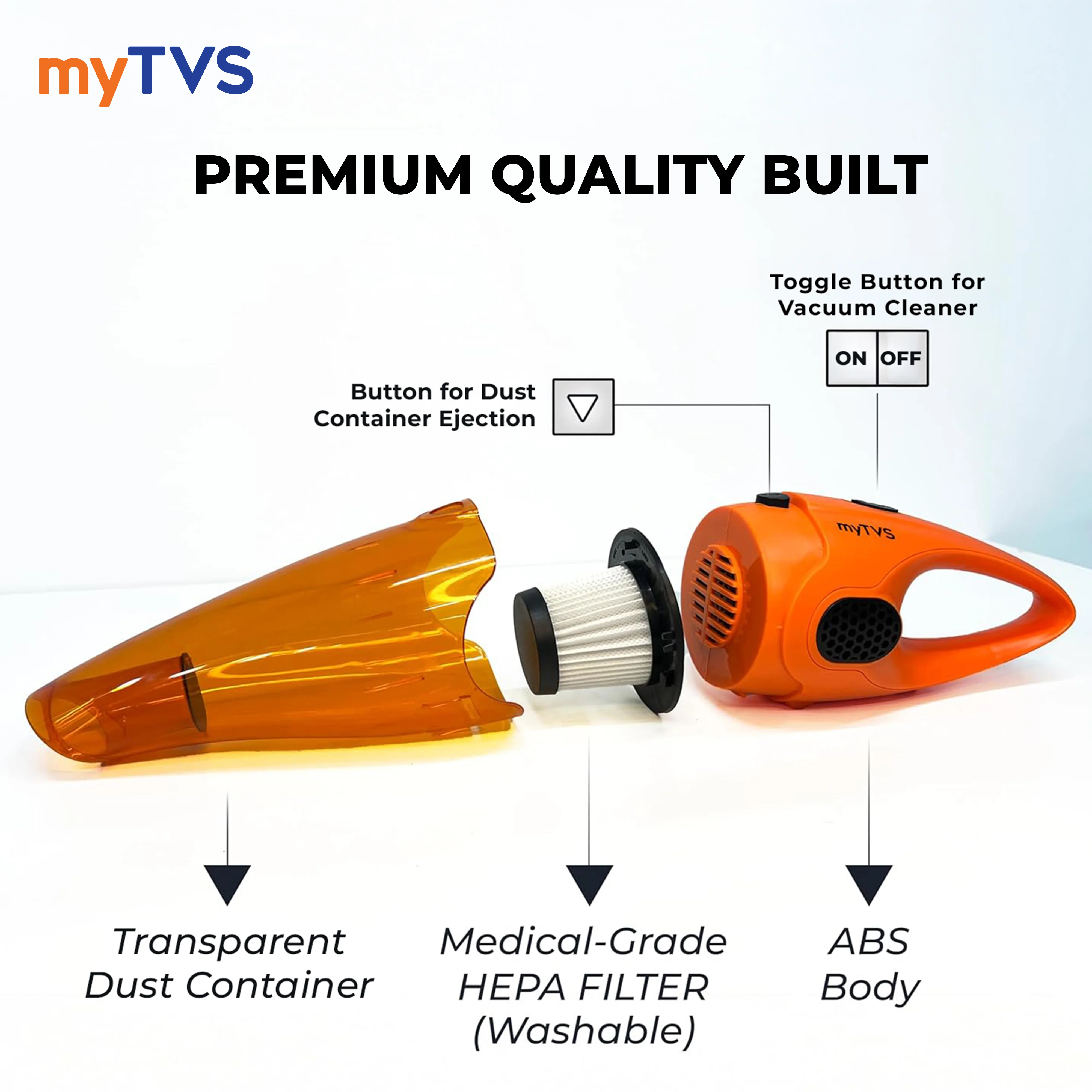 myTVS TI-5 Pull Max Wet & Dry Vacuum Cleaner - Image 3