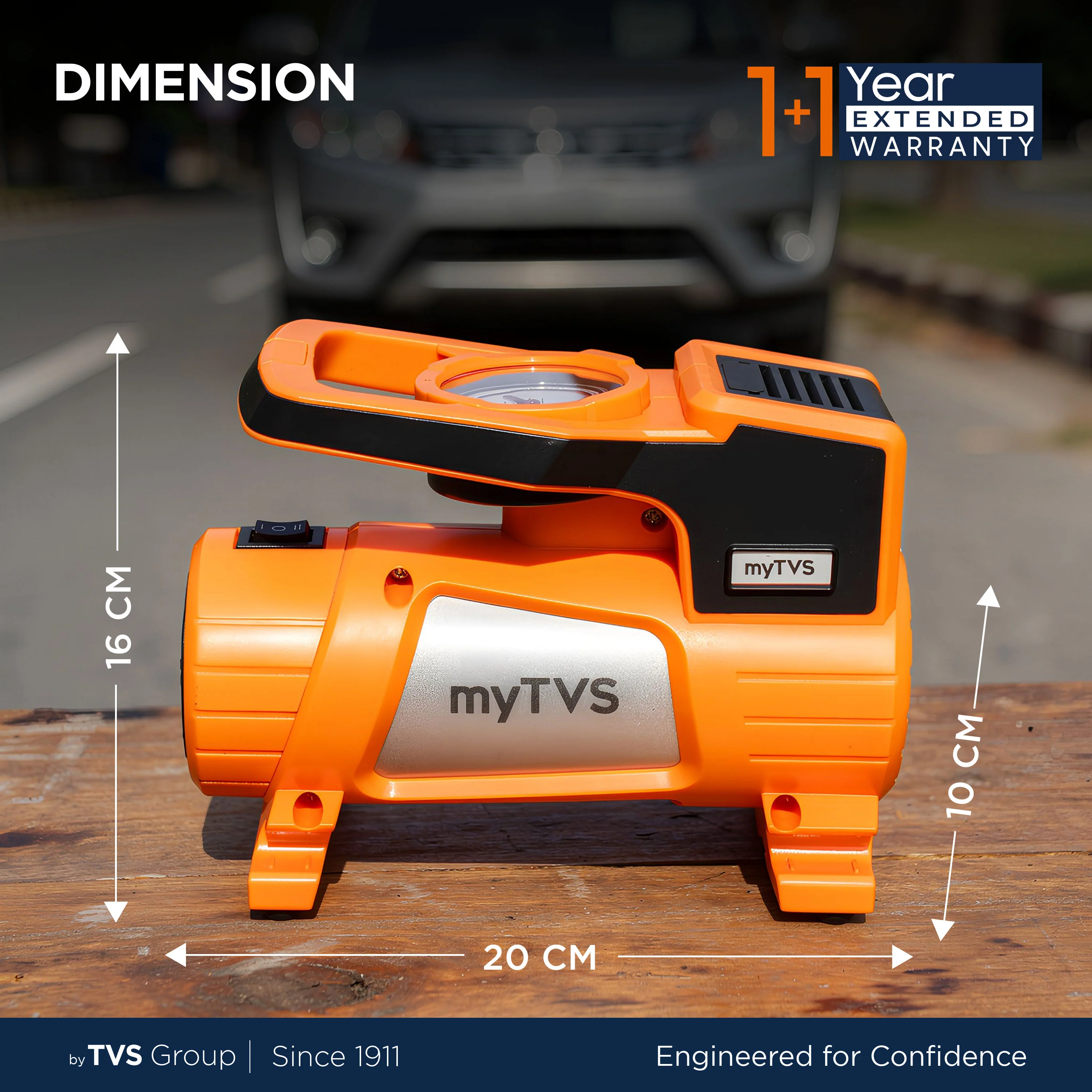 myTVS TI-7 Air Jet | Heavy Jet Tyre Inflator for Car - Image 6