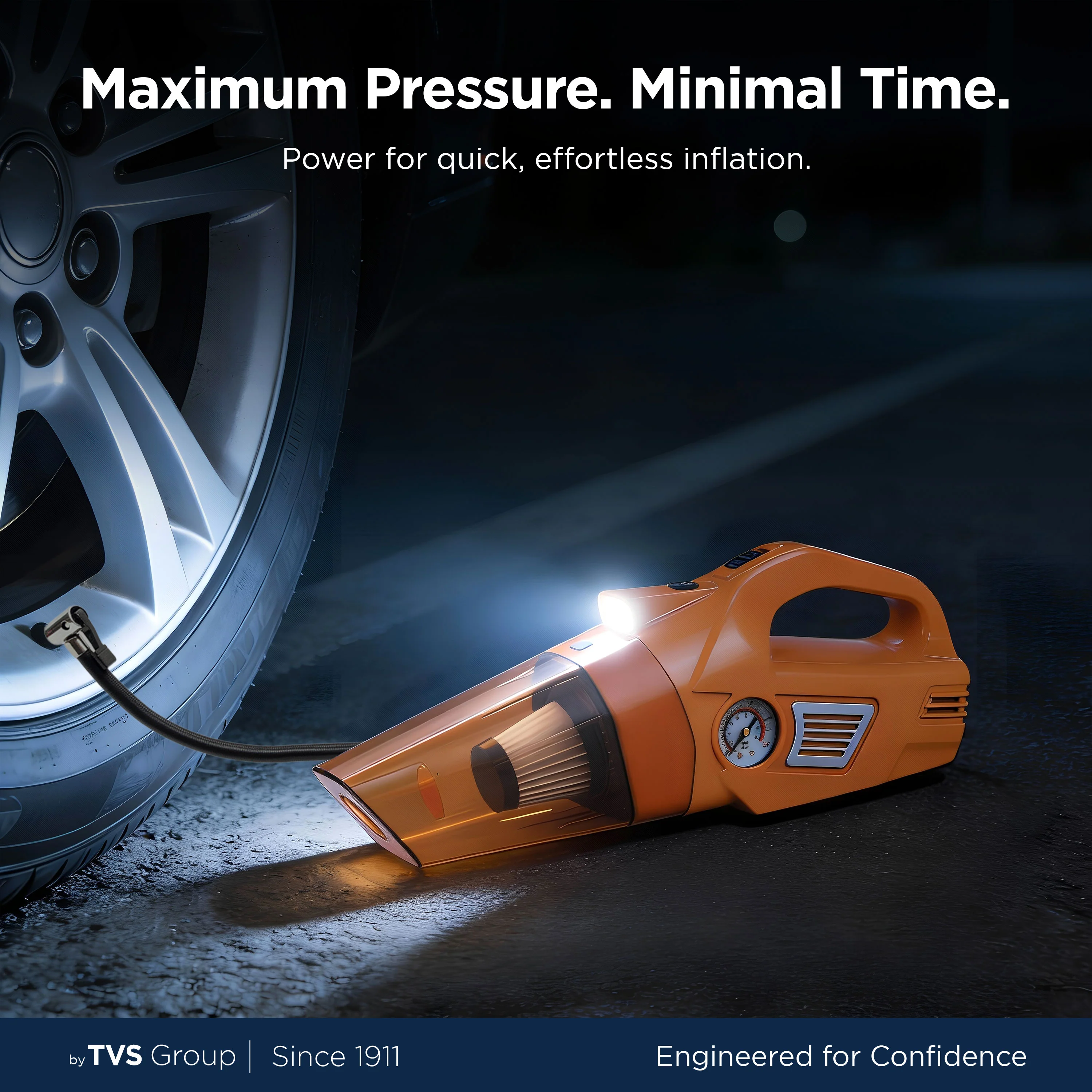 myTVS TI-8 Air Dual Pro 2-in-1 Vacuum Cleaner & Tyre Inflator - Image 4