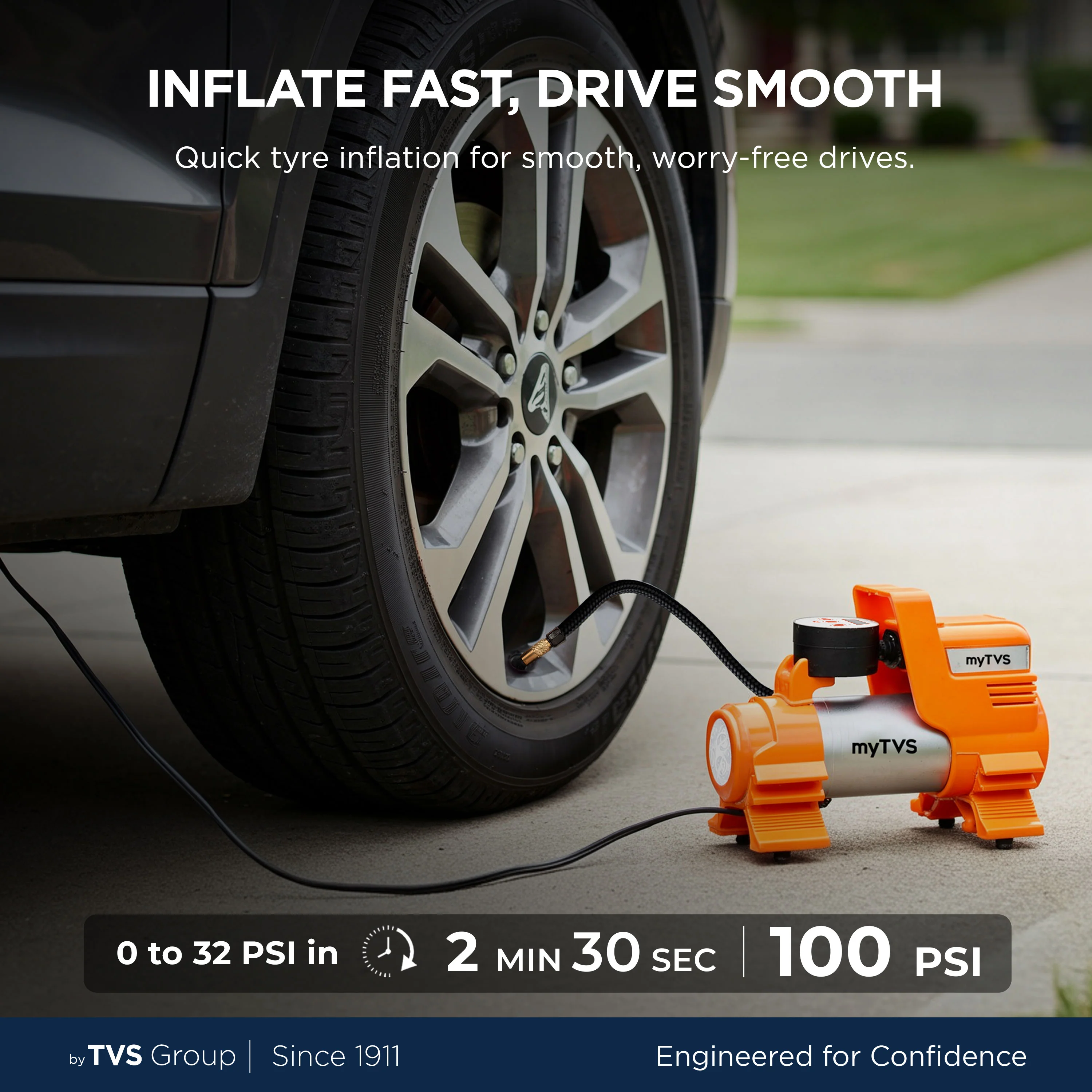 myTVS TI-86 Air Jet Digi | Digital Heavy-Duty Tyre Inflator - Image 3