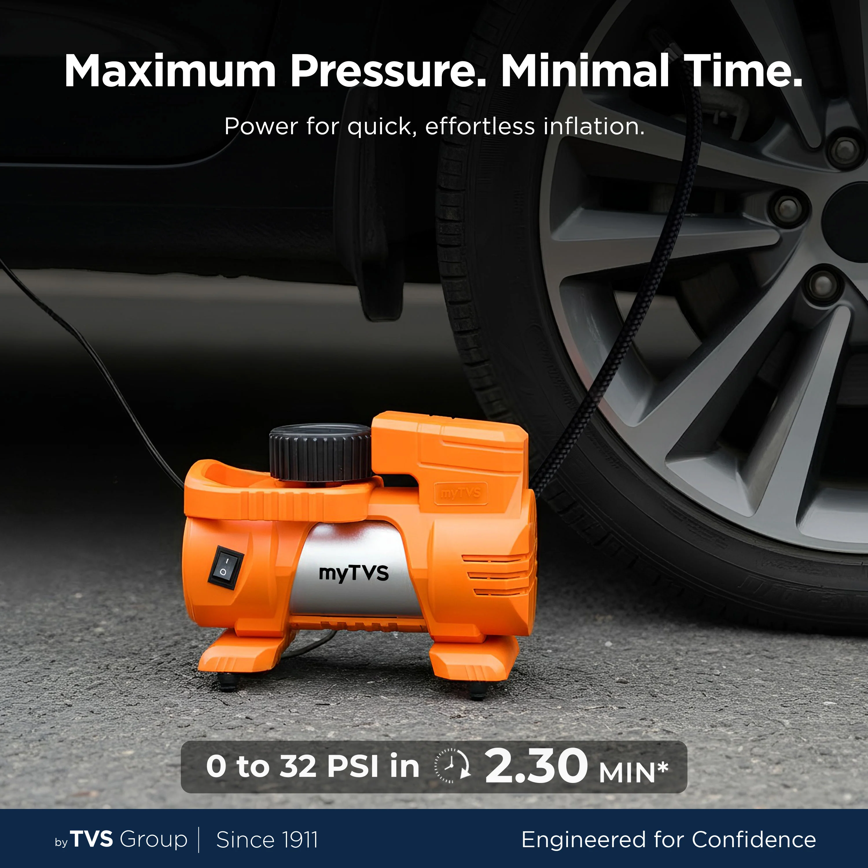 myTVS TI-88 Air Thunder Digi | Digital Heavy Duty Tyre Inflator - Image 3
