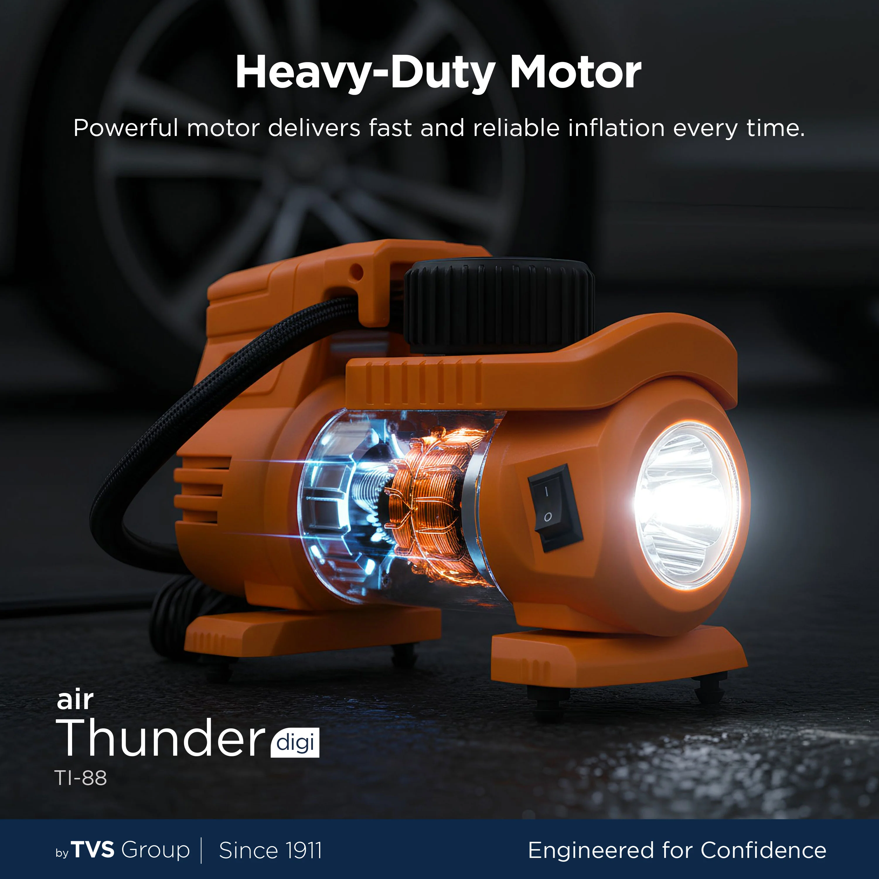 myTVS TI-88 Air Thunder Digi | Digital Heavy Duty Tyre Inflator - Image 4