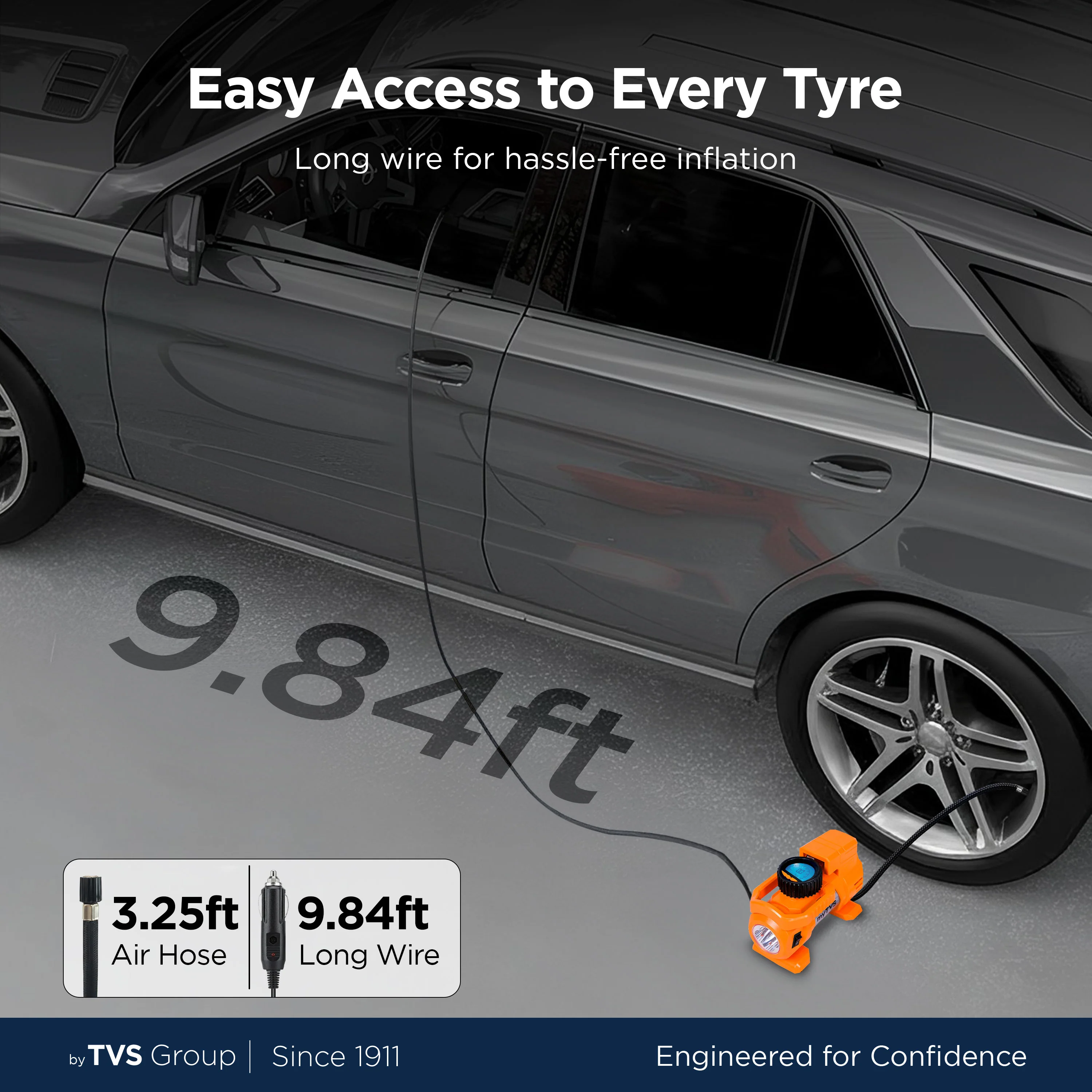 myTVS TI-88 Air Thunder Digi | Digital Heavy Duty Tyre Inflator - Image 5