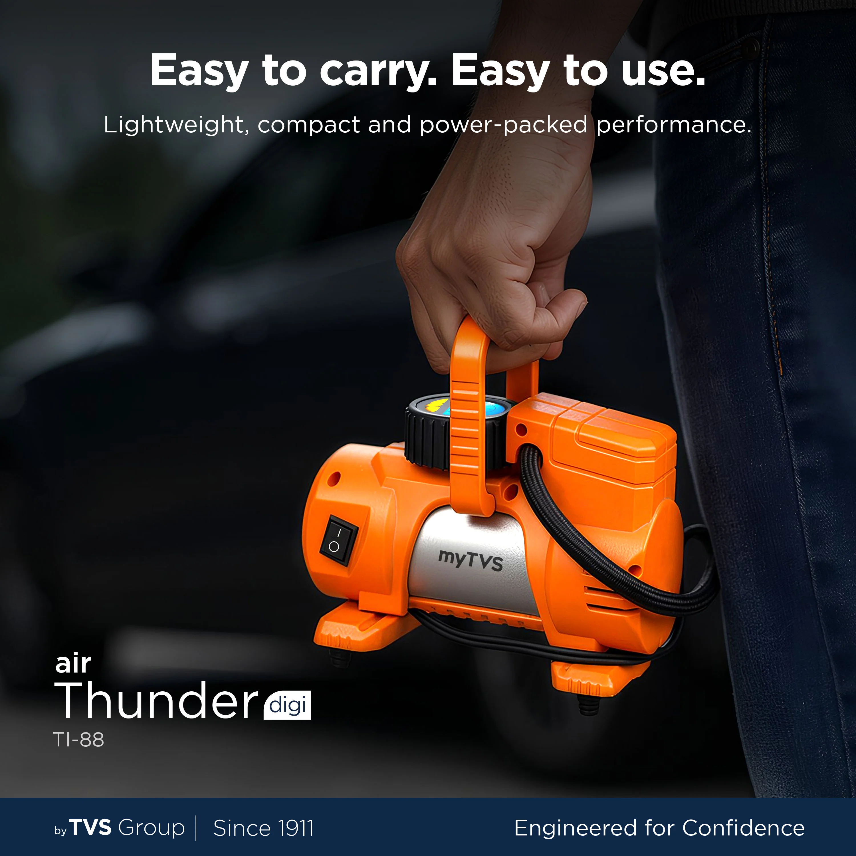 myTVS TI-88 Air Thunder Digi | Digital Heavy Duty Tyre Inflator - Image 6