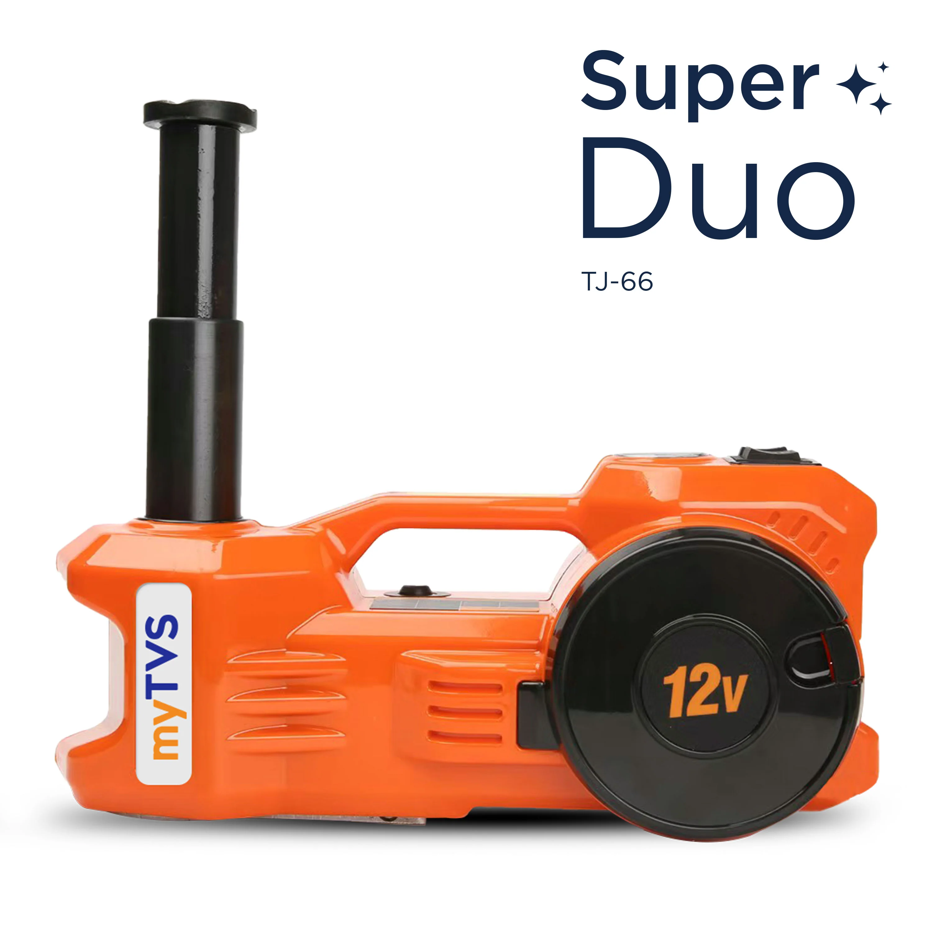 myTVS TJ-66 Super Duo Electric Jack with Tyre Inflator 150 Ps